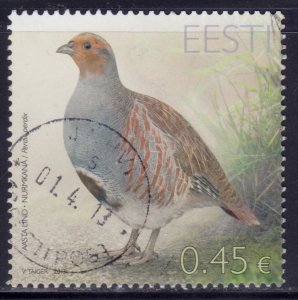 Estonia, 2013, Fauna - Grey Partridge, 0.45€, #725,used++