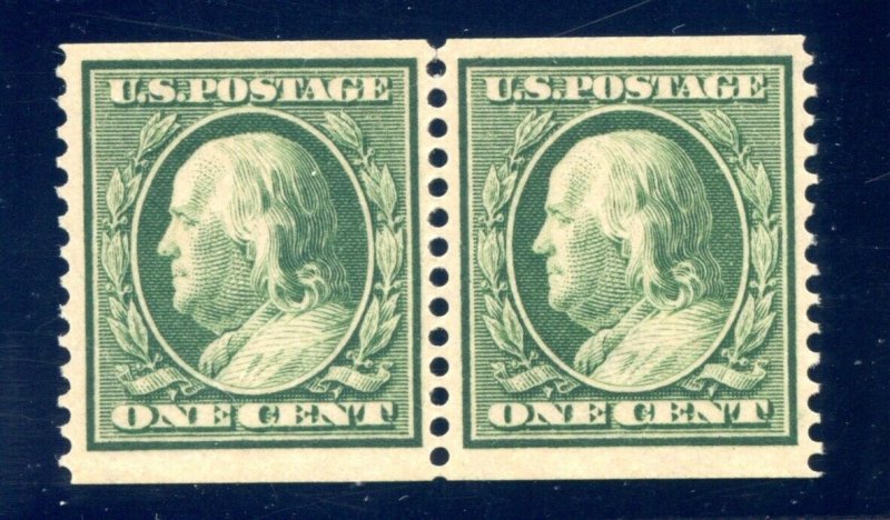 US SCOTT #387 PAIR MINT-VF-XF-OG-LH W/ PF CERT (7/10/24 GP)