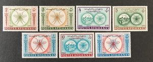 Afghanistan 1964 #674//f, MNH(7).
