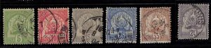 ZA0111d -  TUNISIA Tunisie  -  STAMPS - Yvert 22/27  Very Fine USED  VFU - LUX!