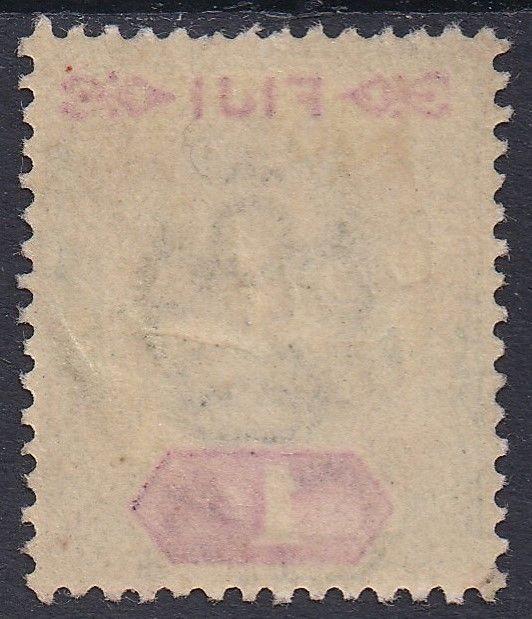 FIJI 1903 KEVII 1/- WMK CROWN CA USED 