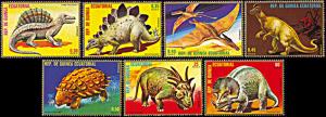 Equatorial Guinea 7877-7883, MNH, Prehistoric Animals