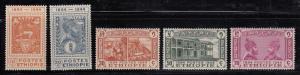 Ethiopia 1947 MH Scott #273-#277 Set of 5 50th anniv Postal Service