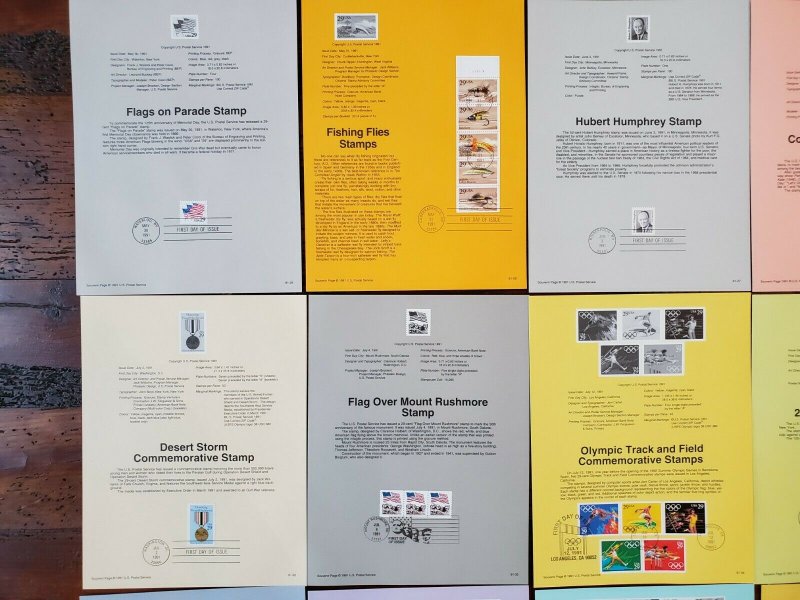 US 1991 USPS First Day Issue Souvenir Stamp Pages 53 w/Priority & Express 