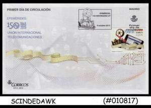 SPAIN - 2015 150th Anniversary of ITU - FDC