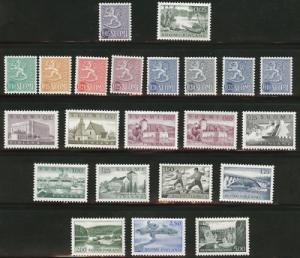 Finland Scott 398-415 MNH** 1963-7 set of 22 CV $69.55