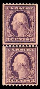 US.#489  WASHINGTON & FRANKLIN COIL LINE PAIR - OGNH - VF/XF -$70.00 (ESP#4439)