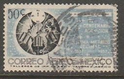 MEXICO C241, 50c Centenary of Metric System. Used. F-VF. (1113)