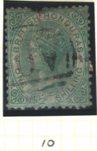 British Honduras Sc#7 Used - fault top