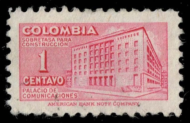 Colombia #RA41 Ministry of Posts and Telegraph Bldg; Used