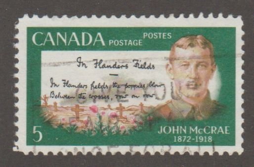 Canada 487  John McCrae