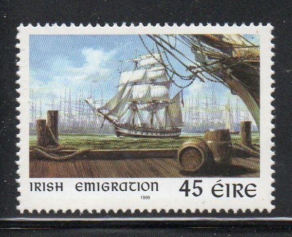 Ireland Sc 1168 1999 Emigration stamp mint NH