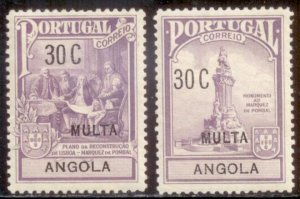 Angola 1925 SC# RAJ2-3 MNH-OG E35