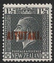 AITUTAKI (New Zealand) 1917 Sc 21  1-1/2d KGV  MH, VF