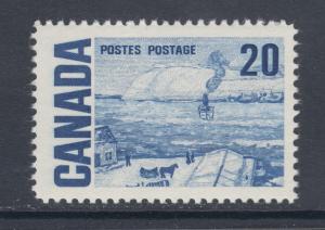 Canada Uni 464ii MNH. 1972 20c The Ferry, hi-brite paper w/ PVA gum, VF