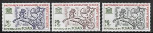 Chad Scott CB1-CB3 MNHOG - 1964 Nubian Monuments Preservation - SCV $4.90