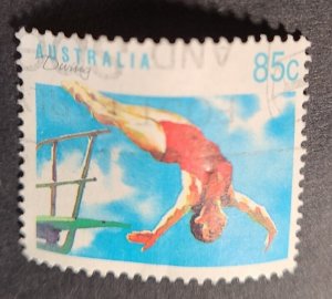 AU - S#1123 - U-VF - 1991 - $0.85 - Diving