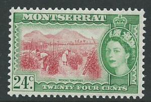 Montserrat SG 145 Mint Very Light Hinge