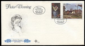 South Africa 532-533, FDC, Paintings of Pieter Wenning