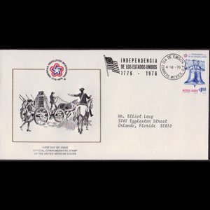 MEXICO 1976 - FDC-C523 US Bicent.