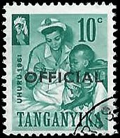 TANGANYIKA   #O22 USED (1)