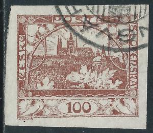 Czechoslovakia, Sc #8, 100h Used