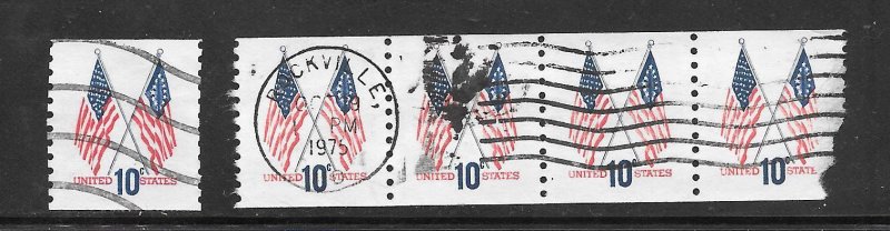 #1519 Used 5 stamps 10 Cent Lot (my41) Collection / Lot