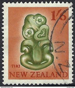 NEW ZEALAND 1960 1/6 Olive-Green & Orange-Brown, Tiki SG793 FU