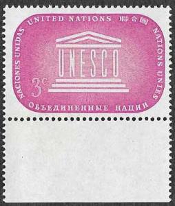 UN New York SC 33 - UNESCO Emblem - MNH - 1955