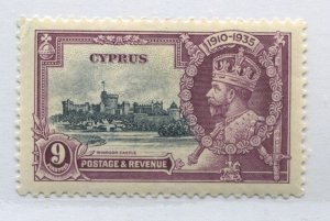 Cyprus KGV 1935 Silver Jubilee 9 piastres mint o.g. hinged