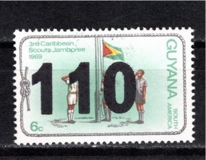 Guyana 1987 MNH Sc 397 Narrow 0 and left shifted 1