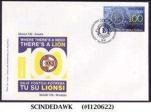 CROATIA - 2017 100th ANNIVERSARY LIONS CLUB INTERNATIONAL - FDC