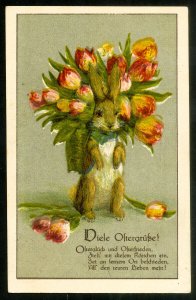 Upper Silesia Stamps Rare Easter Postcard