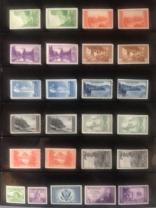 US  740-49 MNH, 756-65 MNGAI/NH, Plus