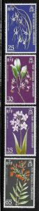 New Hebrides British 1973 Orchids Plants MNH A87