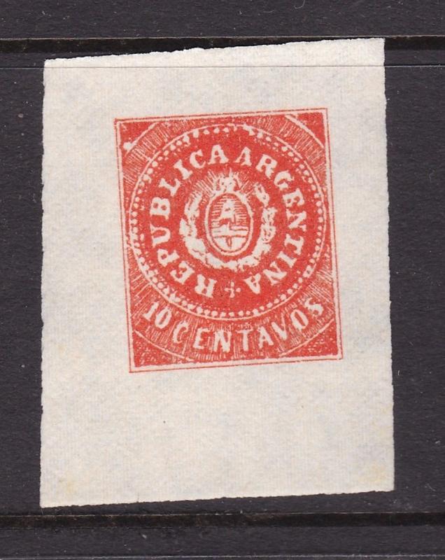 Argentina 10c postal stationary Cutout VFU VFG 