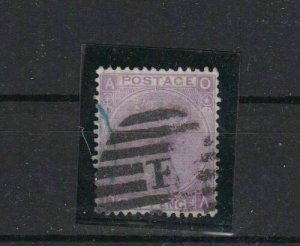 STAMPS-MARKET, GREAT BRITAIN 1865 6d, LILAC SG 108,  CAT £90. REF 540 