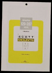 Scott Mounts Black, 120mm Strip 207 mm (pkg 4) 00965B