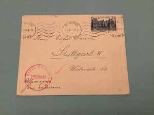 Opened by Censor Luxembourg to Stuttgart 1947 Stamps Cover R41498