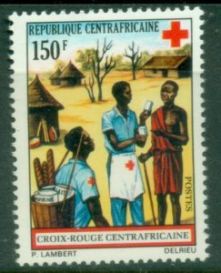 Central African Republic 1972 Red Cross Day MUH
