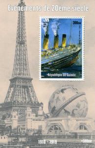 Guinea 1998 Events 20th.Century 1910/1919 Sinking Titanic s/s Perforated mnh.vf