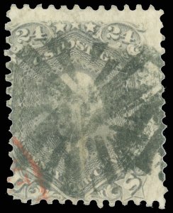 US Scott #78b, Used w A Few Sm. Creases, SON PINWHEEL Fancy Cancel, SCV $490
