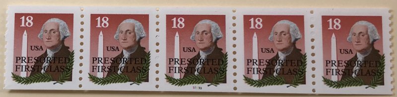 USA 2149a  #33333 MNH PNC strip of 5 SCV $2.75