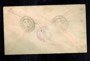 1936 Germany Hindenburg Zeppelin Olympics Cover to USA comp set # B82-B89 LZ 129