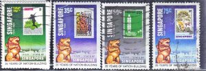 SINGAPORE SC #442-45 **USED**  1984   SEE SCAN