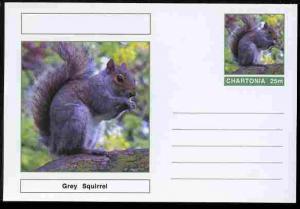 Chartonia (Fantasy) Animals - Grey Squirrel postal statio...