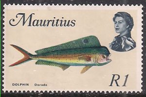 Mauritius 1969 QE2 R1 Dolphin Umm SG 396 ( C604 )