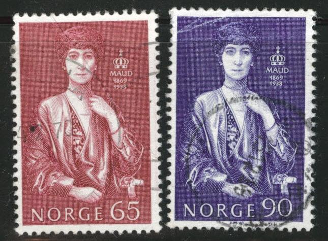 Norway Scott 549-550 Used  1969 stamp set