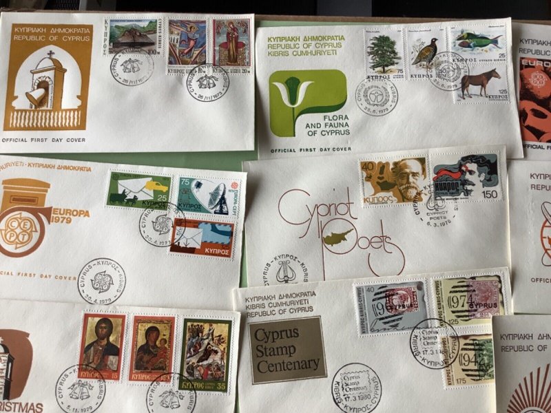 Cyprus first day covers 16 items Ref A1917