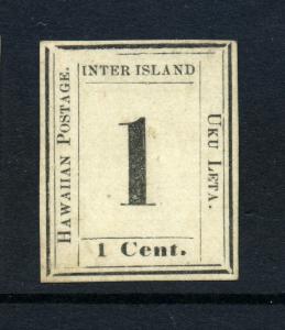  Hawaii Scott #23 Numeral Laid Paper Unused Stamp (Stock #H23-38)